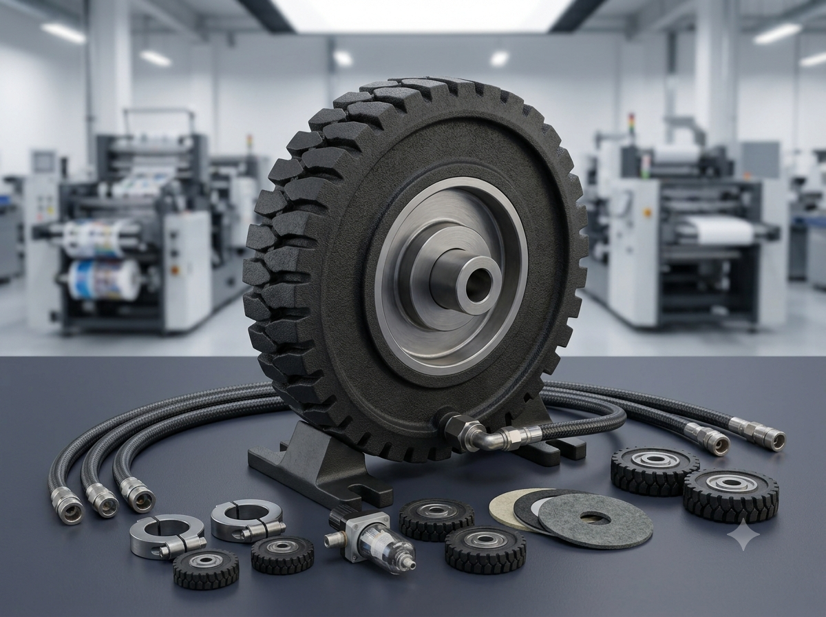 Feeding Wheels - Heavy Duty Rubber Rollers