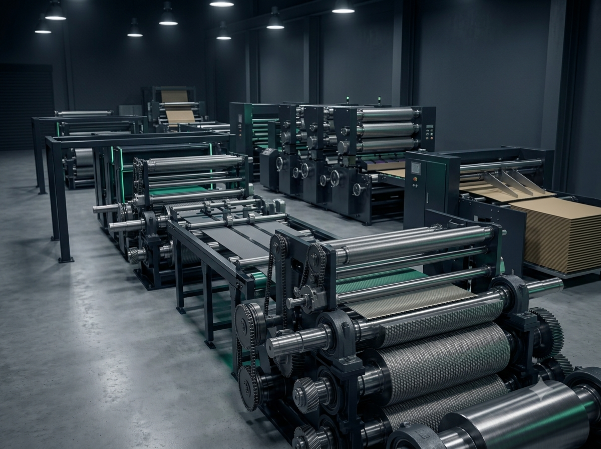 Packaging Production Machinery in Operation